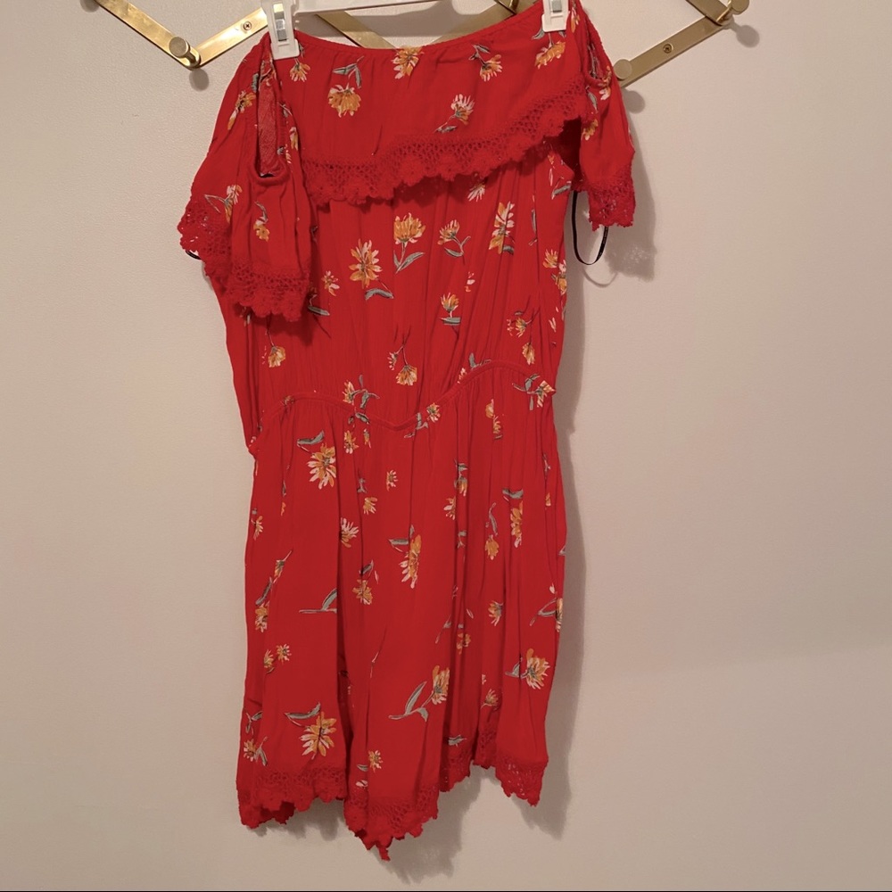 Plus Size Floral Romper
